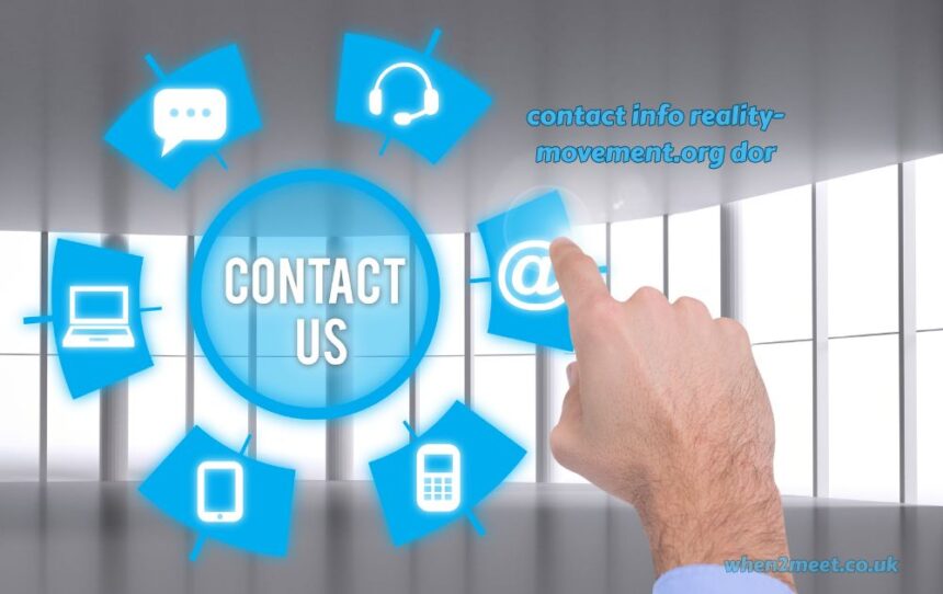 contact info reality-movement.org dor