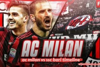 ac milan vs ssc bari timeline