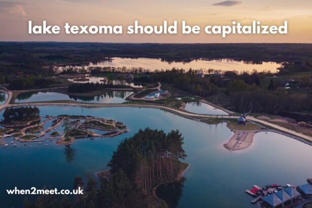 lake texoma should be capitalized